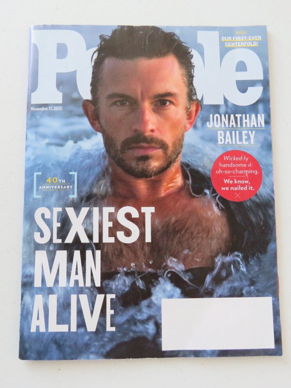People Magazine 40th Anniversary Jonathan Bailey Sexiest Man Alive Nov 17 2025